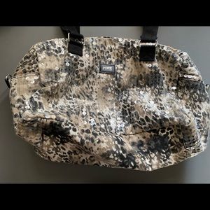 Leopard sequins overnight bag by PINK.